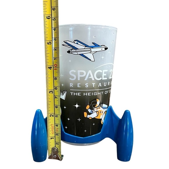 Disney Epcot Space 220 Rocket and Astronaut Straw Cups, Set of 2 - Picture 3 of 4